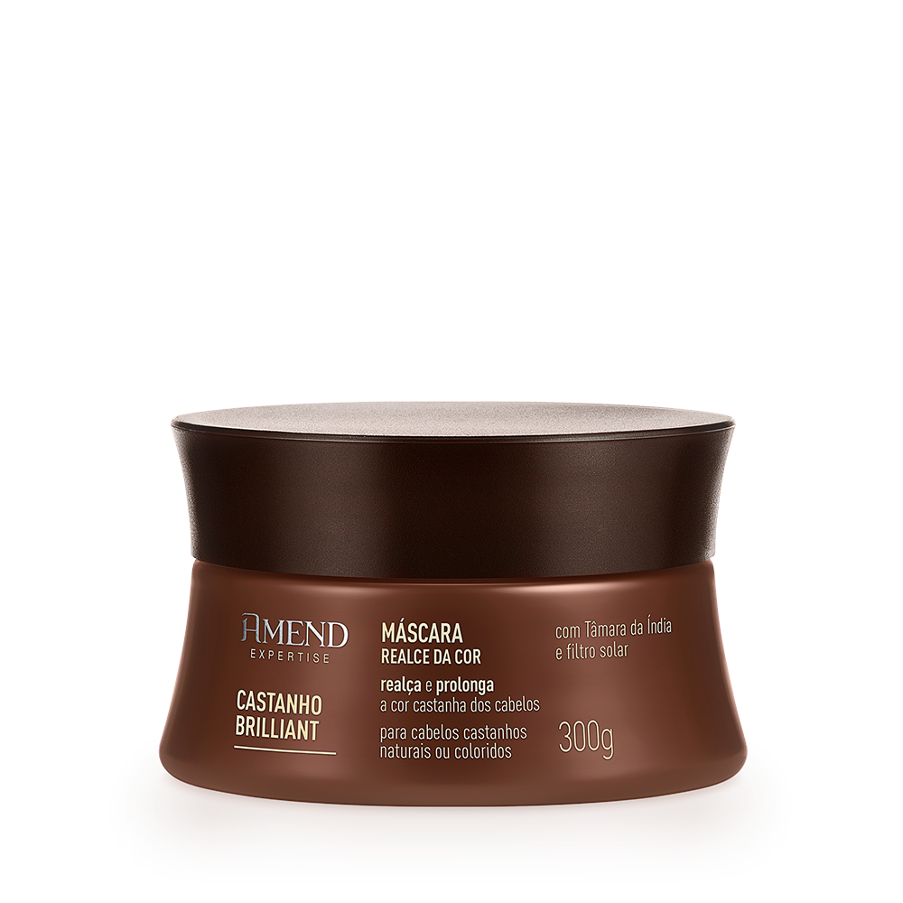Máscara Amend Expertise Realce da Cor Castanho Brilliant 300g image number 1